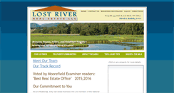 Desktop Screenshot of lostriverrealestate.com