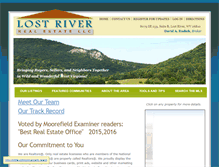 Tablet Screenshot of lostriverrealestate.com